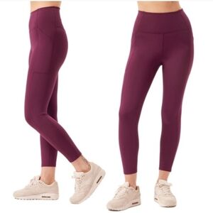 Girlfriend Collective Compressive Pocket Leggings Plum Size Medium
